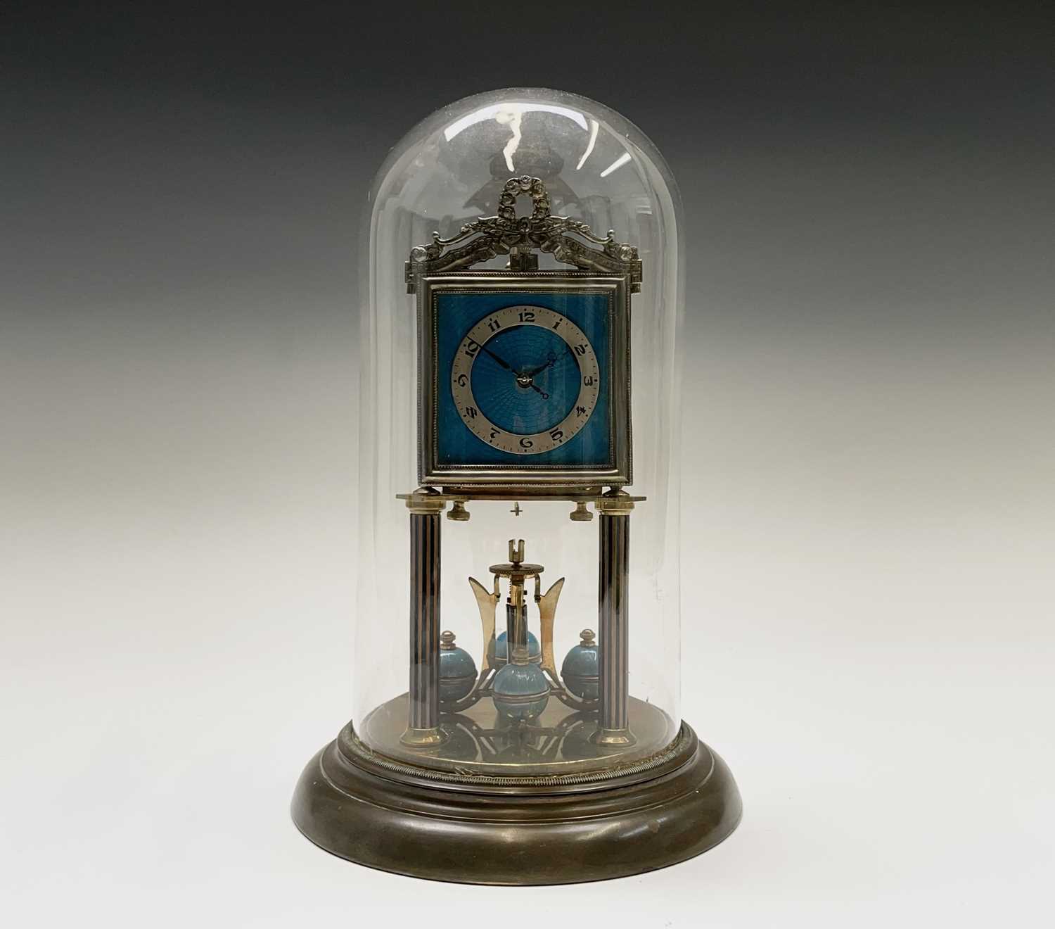 Lot 2917 - A Jahresuhrenfabrik 400 day torsion clock,...