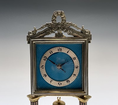 Lot 2917 - A Jahresuhrenfabrik 400 day torsion clock,...