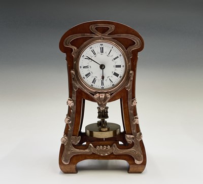 Lot 2918 - A good Jugendstil German mantel torsion clock,...