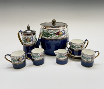 Lot 961 - A Wedgwood part coffee set, decorated in blue...