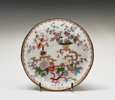 Lot 962 - A 19th century English porcelain plate...