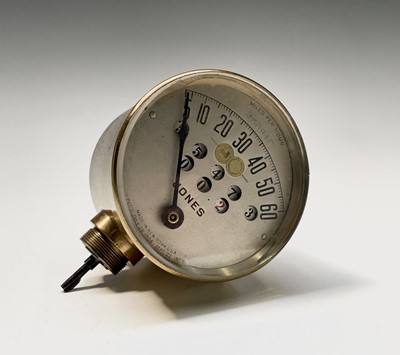 Lot 275 - A Jones 60mph speedometer no. 363912 last...