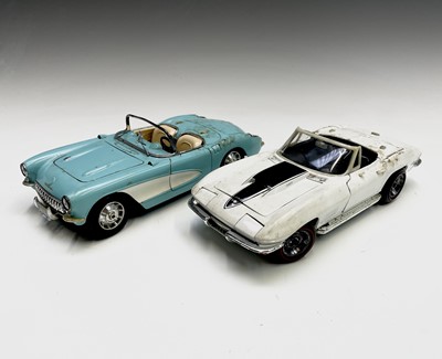 Lot 125 - A Burago diecast 1957 Chevrolet, together with...