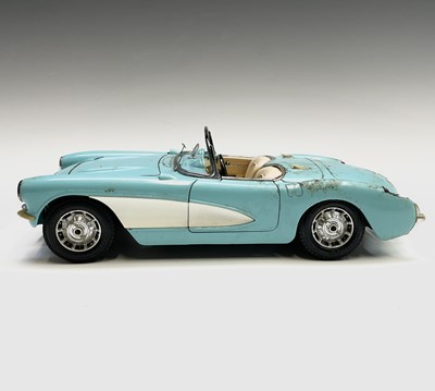 Lot 125 - A Burago diecast 1957 Chevrolet, together with...