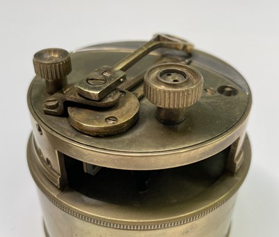 Lot 549 - A brass circular pocket sextant by A. Hobbs,...