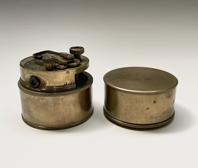 Lot 549 - A brass circular pocket sextant by A. Hobbs,...