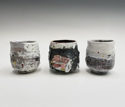 Lot 1285 - Sam HALL (1967) Three tea bowls