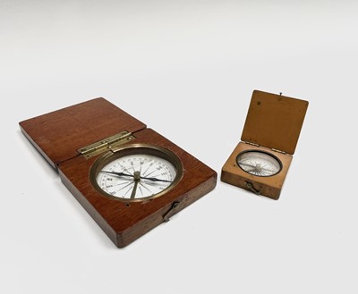 Lot 552 - A Victorian travel compass, of small...