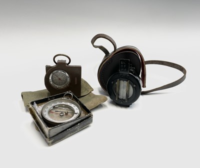 Lot 566 - A military M-73 prismatic handheld compass,...