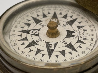 Lot 572 - A late 19th century pocket compass, by Francis...