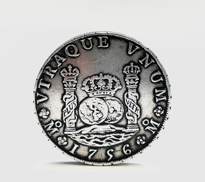 Lot 166 - 1756 8 Reales coin Mexico MM possibly a...