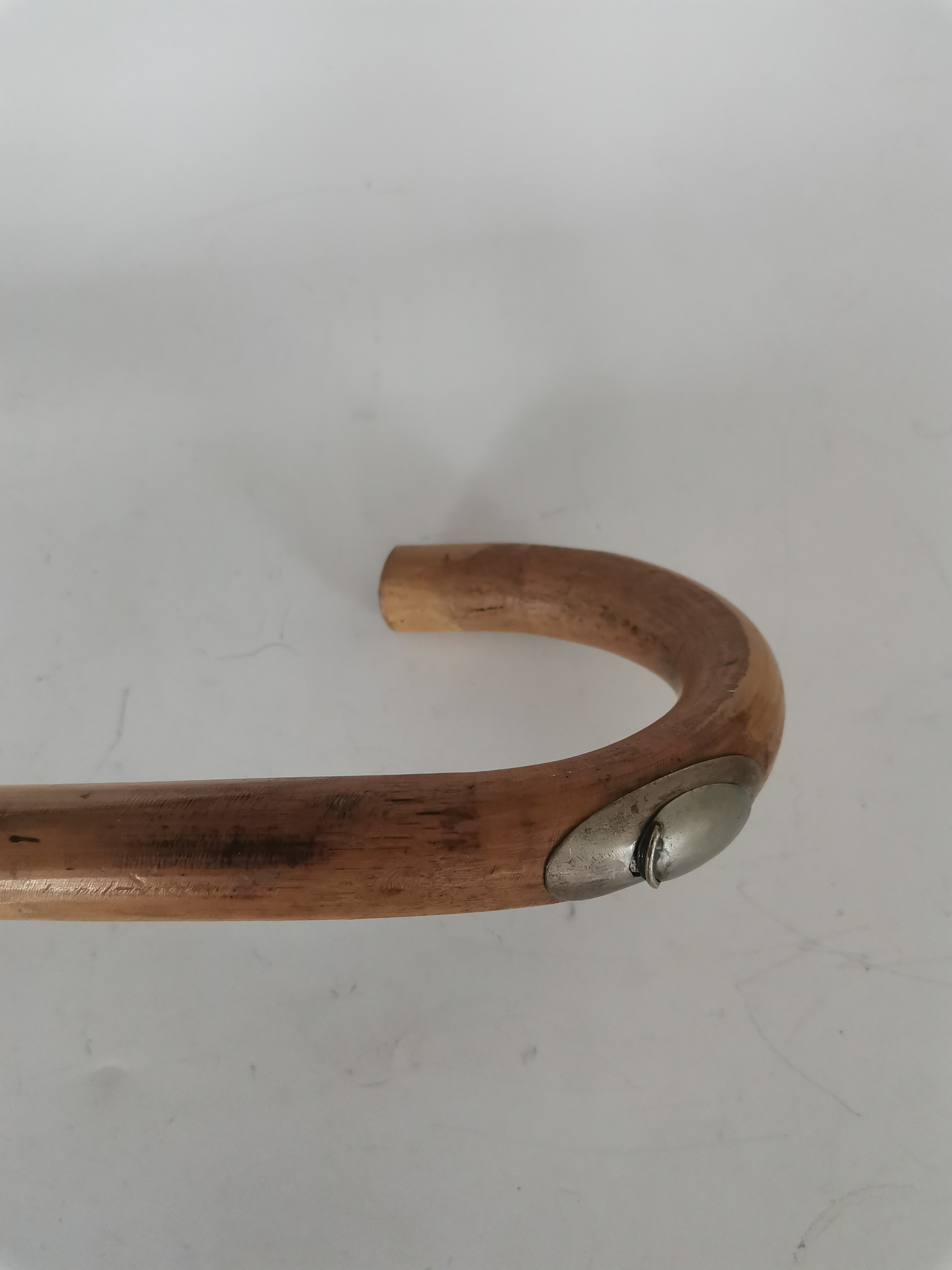 Lot 192 An antique horse measuring walking cane, two