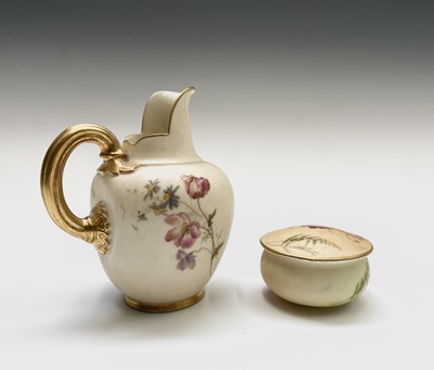 Lot 846 - A Royal Worcester ewer, shape no. 1094, with...