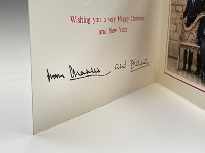 Lot 433 - Three Royal Christmas cards, two signed*...