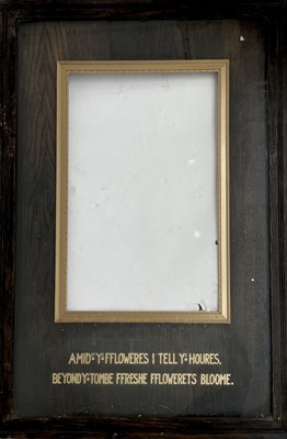 Lot 350 - An early 20th century oak picture frame with...