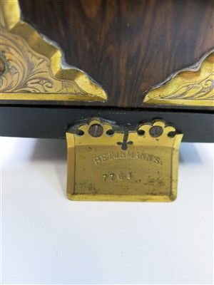 Lot 74 - A Victorian coromandel bookslide, with gilt...