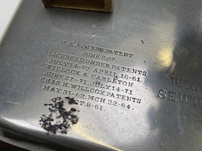 Lot 370 - A 'Wilcox & Gibbs Sewing Machine Co.' sewing...