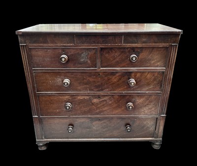 Lot 3009 - A Victorian mahogany chest of drawers, with a...