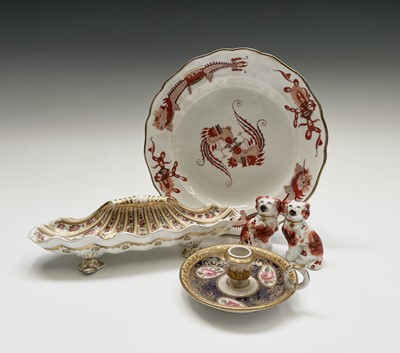 Lot 982 - A Meissen porcelain plate, 19th century, with...
