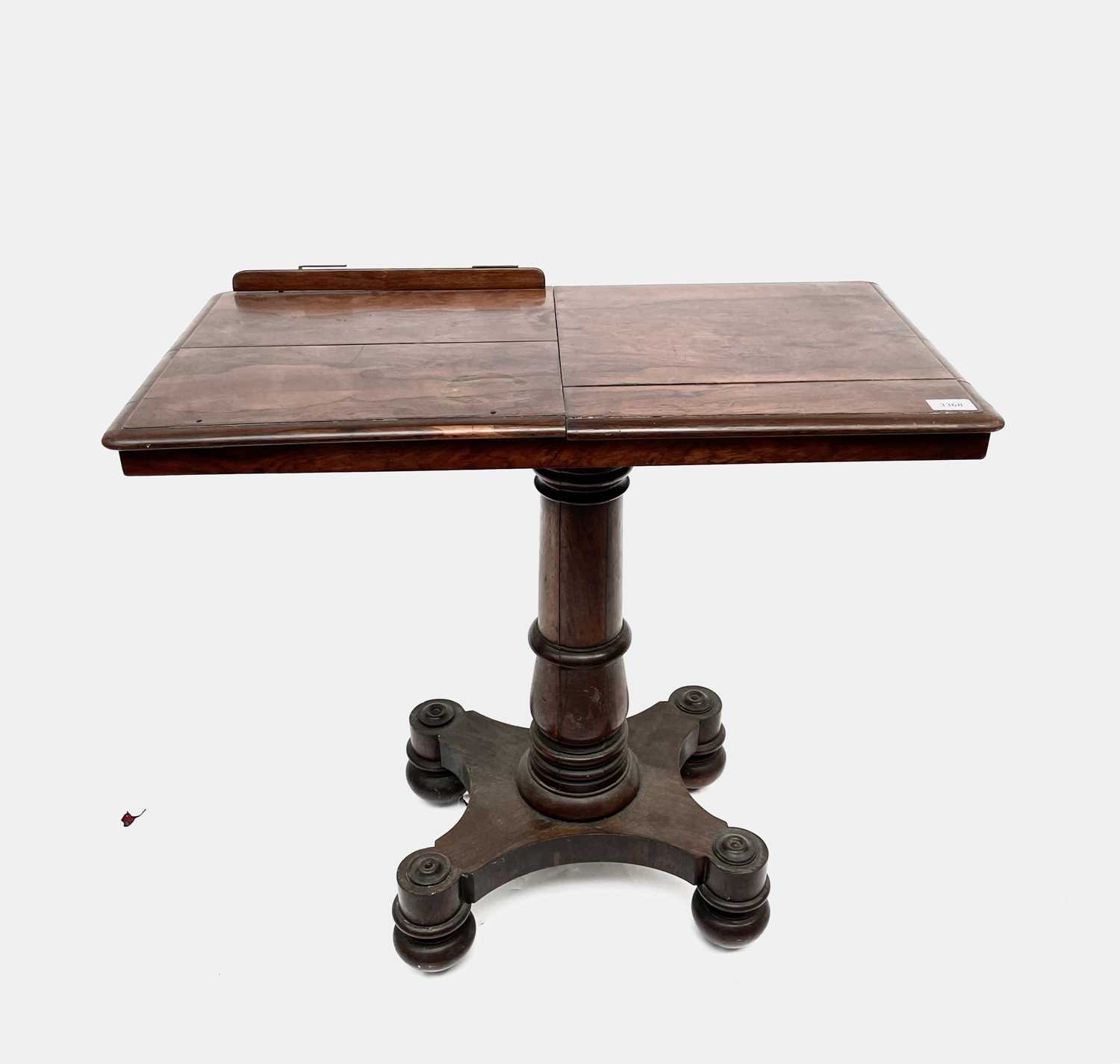 Lot 3149 - A Victorian rosewood duet reading table,...