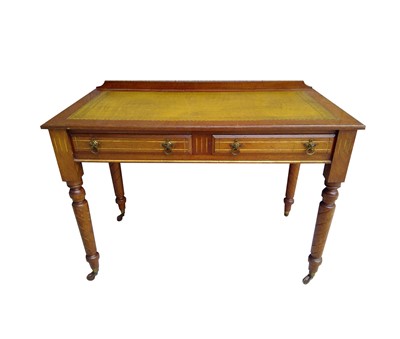 Lot 3159 - An Arts & Crafts mahogany writing table, with...