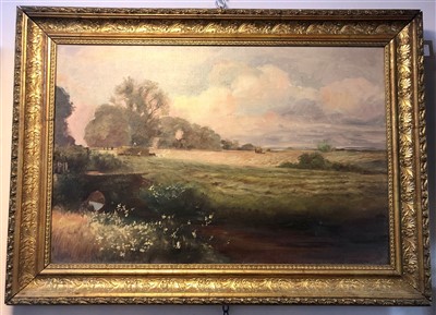 Lot 604 - 20th century British School, Haymaking Scene,...