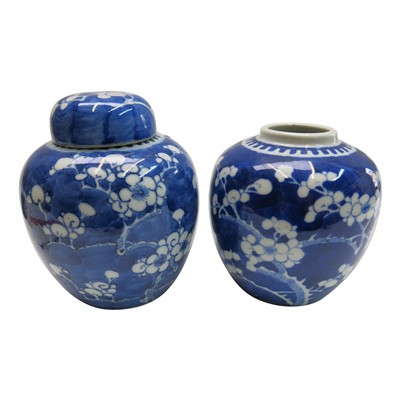 Lot 701 - A Chinese blue and white ginger jar and cover,...