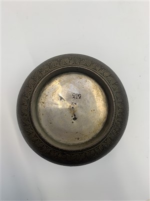 Lot 706 - A Chinese brass tray, two Persian niello...