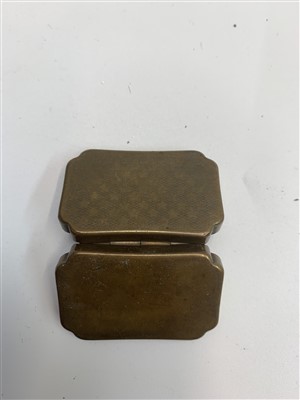 Lot 706 - A Chinese brass tray, two Persian niello...