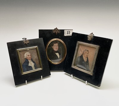 Lot 317 - A George III portrait miniature of a bewigged...