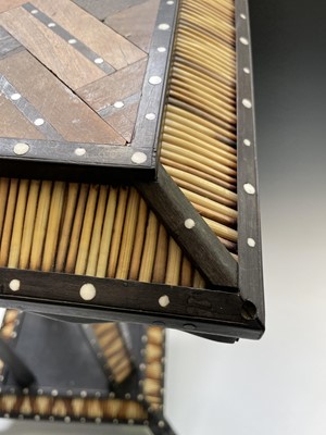 Lot 1008 - A Ceylonese porcupine quill and specimen wood...