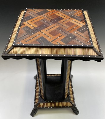 Lot 1008 - A Ceylonese porcupine quill and specimen wood...