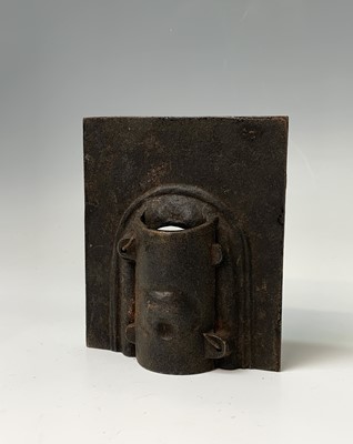 Lot 174 - A Victorian miniature cast iron fireplace,...