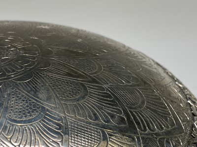 Lot 1019 - An Indian silver bowl, 19th century, on an...