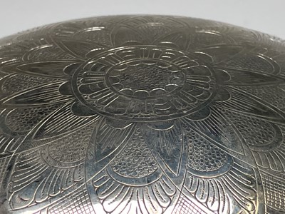 Lot 1019 - An Indian silver bowl, 19th century, on an...