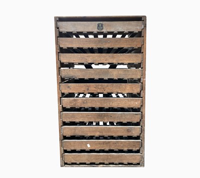 Lot 212 - A ten drawer apple store by EH Taylor of...