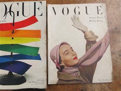 Lot 57 - Eleven vintage 'Vogue' and 'Vogue...