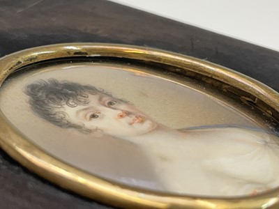 Lot 119 - Portrait Miniature A fine Regency portrait of...