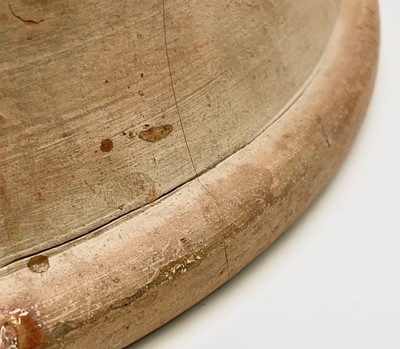 Lot 529 - A terracotta farming pan, with glazed interior...