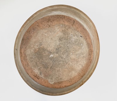 Lot 529 - A terracotta farming pan, with glazed interior...