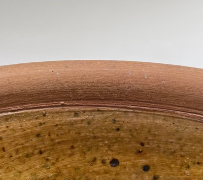 Lot 529 - A terracotta farming pan, with glazed interior...
