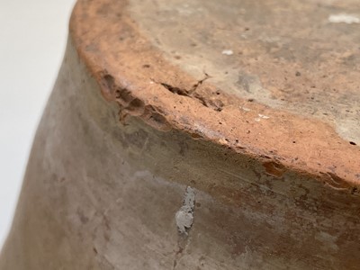 Lot 529 - A terracotta farming pan, with glazed interior...