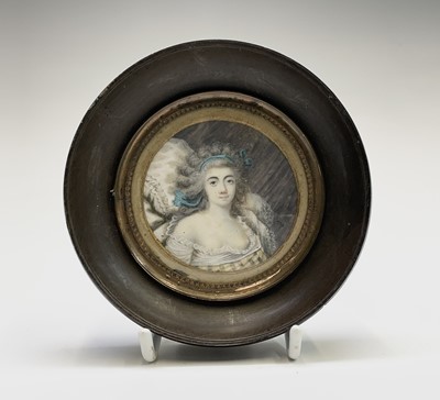 Lot 122 - An 18th-century portrait of a lady reclining...