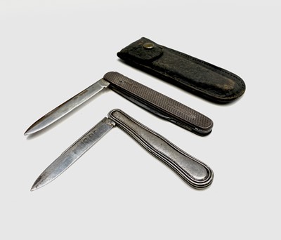 Lot 356 - A George Ellis pocket knife with silver scales...