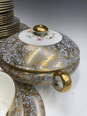 Lot 936 - A Minton dinner service, pattern no. H5066,...