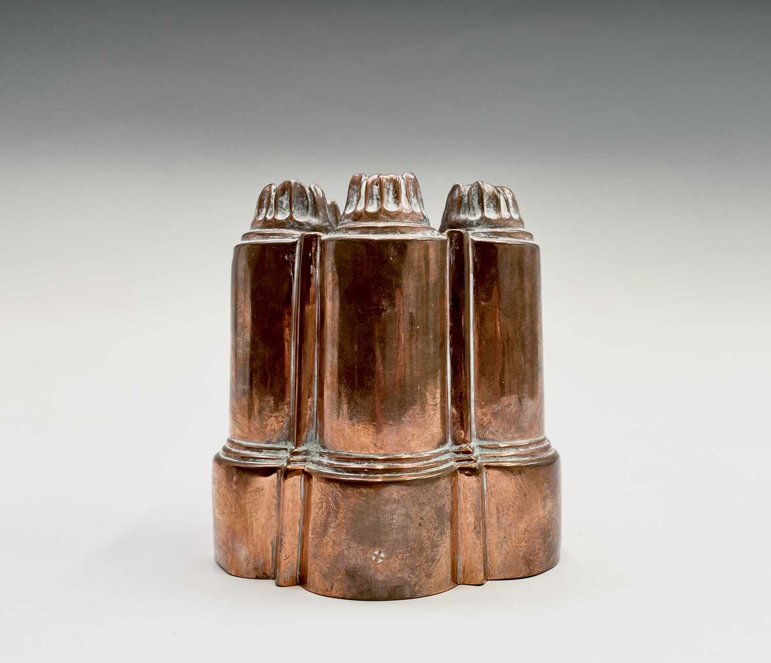 Lot 165 - A Victorian copper jelly mould, by Benham &...