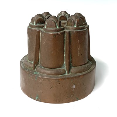 Lot 169 - A Victorian copper jelly mould, by Benham &...