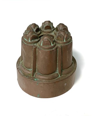 Lot 169 - A Victorian copper jelly mould, by Benham &...