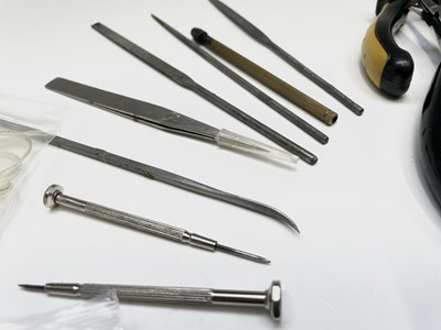 Lot 72 - Watchmakers parts and tools.