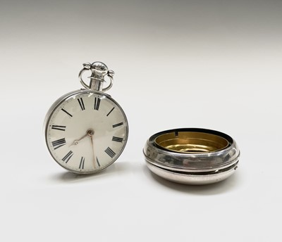 Lot 277 - A William IV pair cased silver pocket watch....